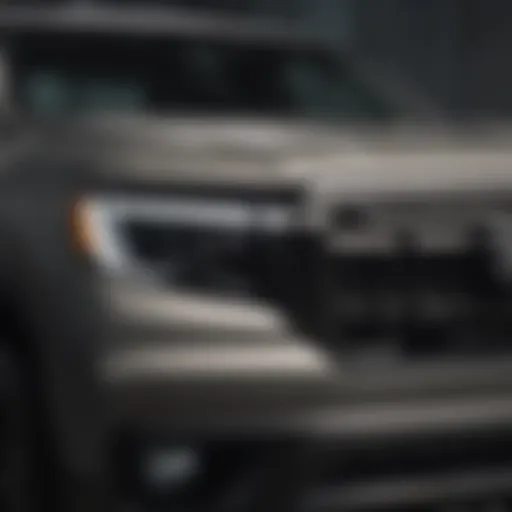 Front view of the 2021 Honda Ridgeline showcasing its bold grille design.