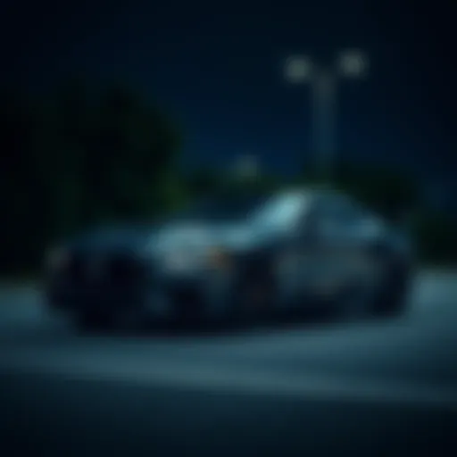 A sleek vehicle representing high value and full insurance coverage