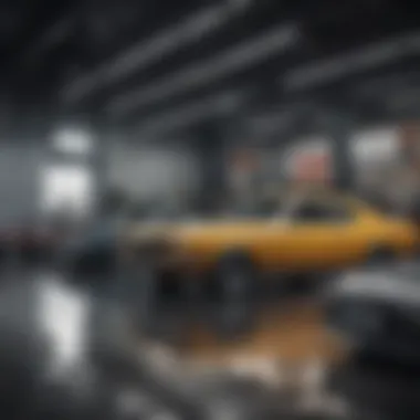 Diverse Vehicle Categories for First-Time Buyers An array of cars showcasing different sizes and styles in a dealership