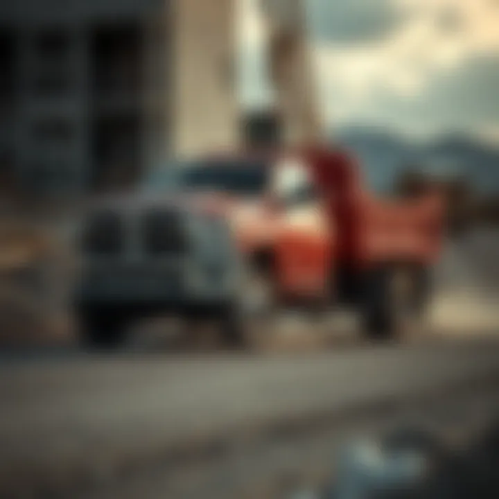 Dodge 3500 Heavy Duty in action on a construction site demonstrating its capabilities