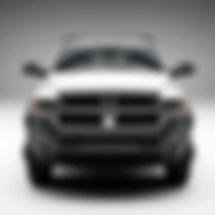 Front view of the Dodge 3500 Heavy Duty showcasing its robust design