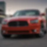 Front view of the 2010 Dodge Charger RT showcasing its aggressive styling