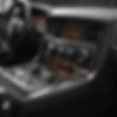 Interior dashboard of the 2010 Charger RT highlighting technological features