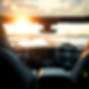 Innovative Dashboard Technology Futuristic dashboard of an electric pickup truck showcasing technology