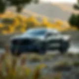 Electric Pickup Truck in Nature Electric pickup truck cruising through a natural landscape