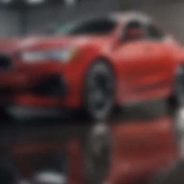 Technical layout showcasing the engineering aspects of TLX Type S performance