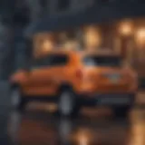 Sleek exterior design of the Chevrolet Trax