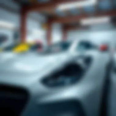 Diverse Auto Paint Options on a Color Palette Color palette showcasing various types of auto paint options