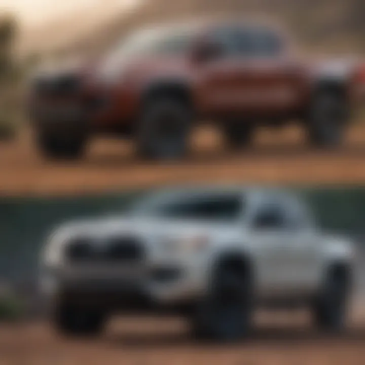 Comparison of the Toyota Tacoma with other mid-size trucks in the market.