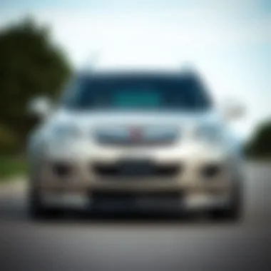 Sleek Design of the 2008 Saturn Vue XR Front view of the 2008 Saturn Vue XR showcasing its sleek design