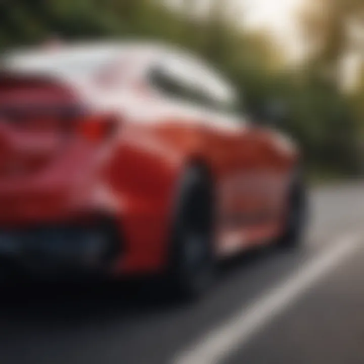 Rear view of the 2021 Acura TLX A-Spec Type S emphasizing its sleek design.