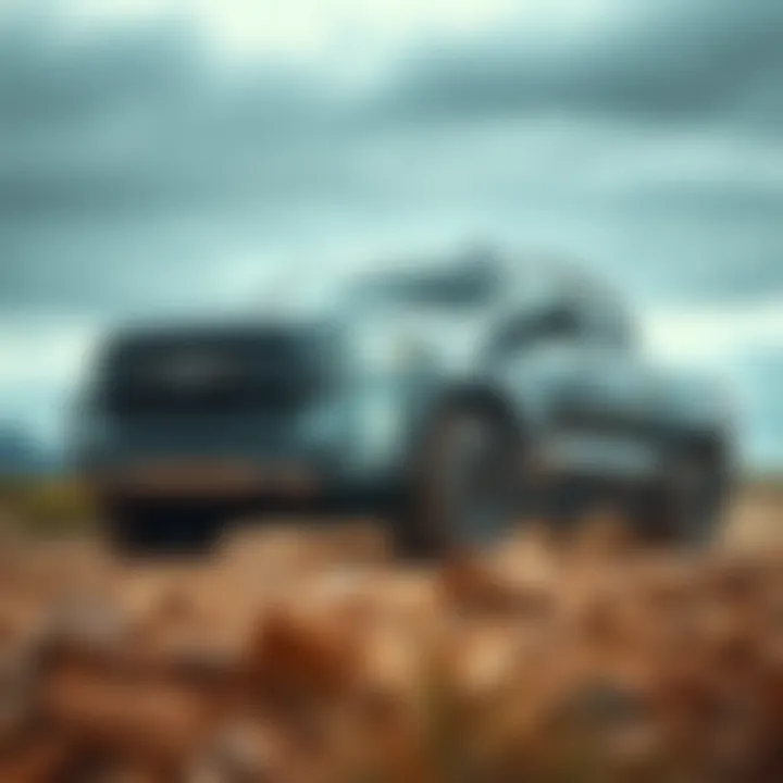 Power and Performance in Double Cab Trucks Powerful double cab truck on rugged terrain