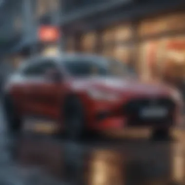 Dynamic driving scene emphasizing performance capabilities