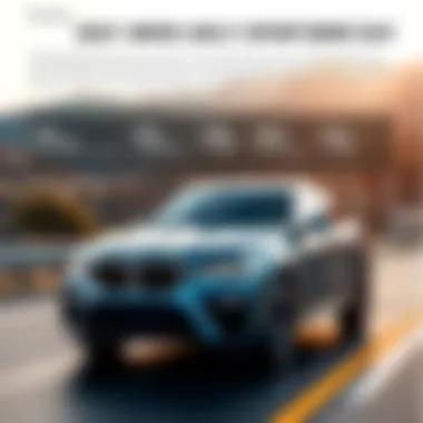 Infographic comparing the BMW X6 M Sport to competitors in the luxury SUV market