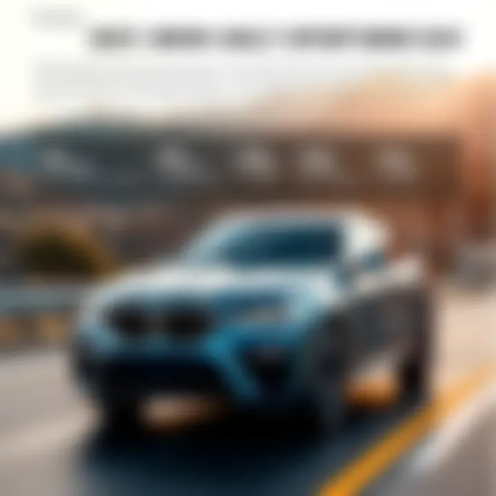 Infographic comparing the BMW X6 M Sport to competitors in the luxury SUV market