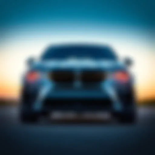 Exterior view of the 2021 BMW X6 M Sport showcasing its bold lines and sporty aesthetics