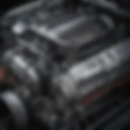 Close-up view of the Dodge Charger's powerful engine components