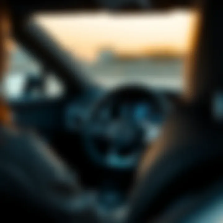 Interior view of Mercedes EQ with advanced technology dashboard