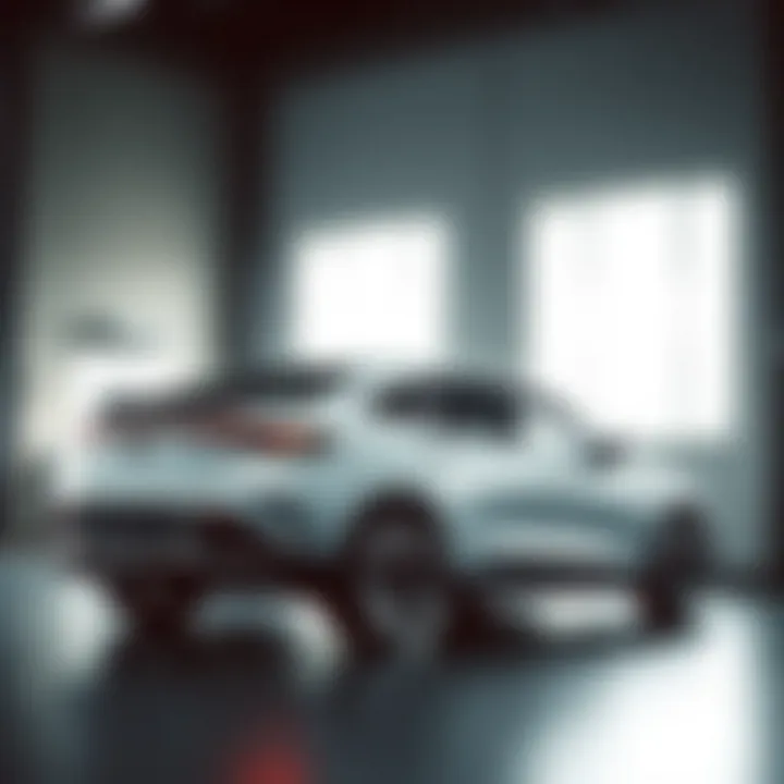 Side profile of a sleek Mercedes EQ model highlighting design