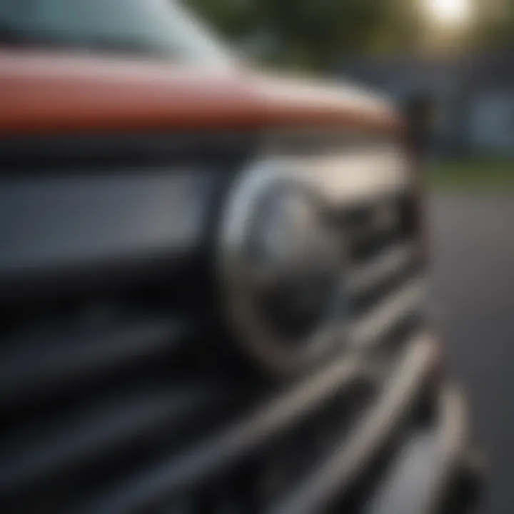 Close-up of the Jeep logo on the 2021 Cherokee emphasizing brand heritage