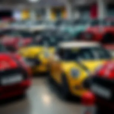 Collage of Mini Special Editions A collage of various mini special edition cars on display