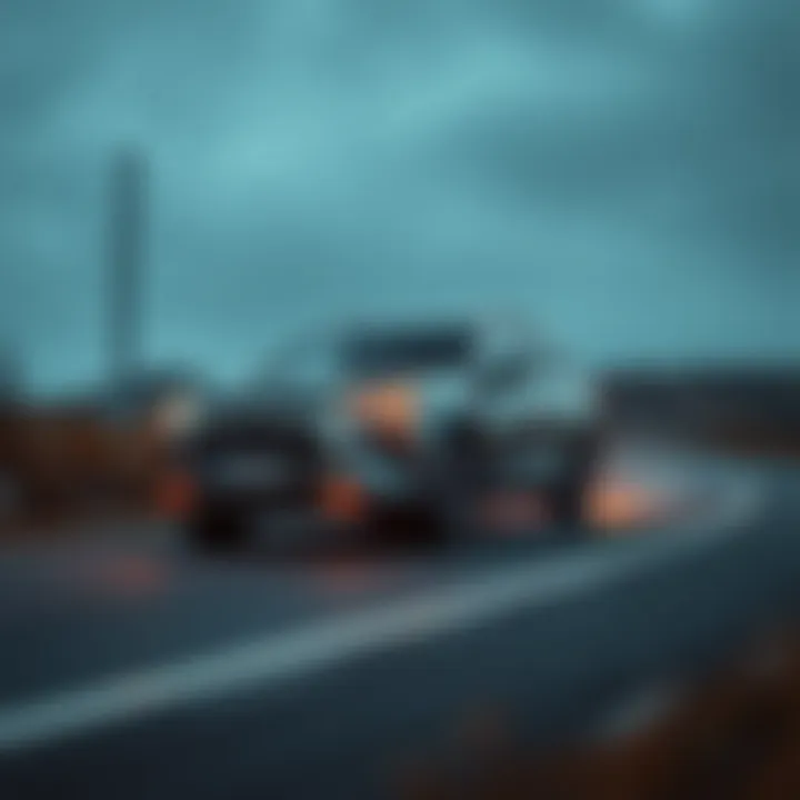 Dynamic Performance of Outlander 202 Dynamic performance shot of the Outlander 202 in action on the road