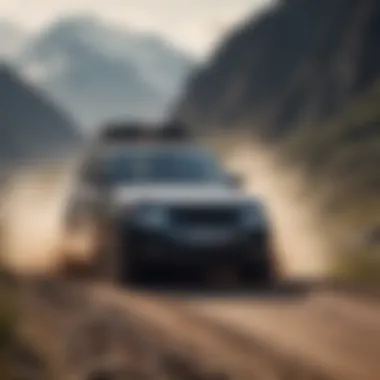 Range Rover HSE HP navigating rugged terrain demonstrating its performance