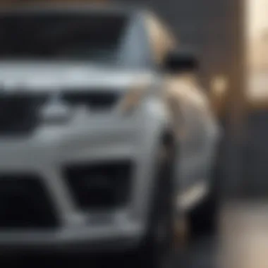 Luxury Craftsmanship of the 2022 Range Rover Sport Close-up of the 2022 Range Rover Sport highlighting its luxury materials and craftsmanship.