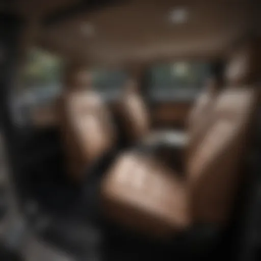 Spacious rear seating area in the 2022 Nissan Frontier