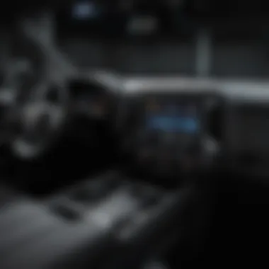 Innovative Dashboard Technology in the Silverado Electric Car Interior layout highlighting innovative dashboard technology