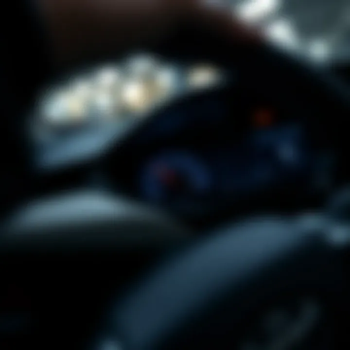 Close-up of the 2020 Toyota Prius Prime's dashboard featuring digital display and controls