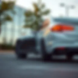 Sleek exterior design of the 21 Hyundai Accent