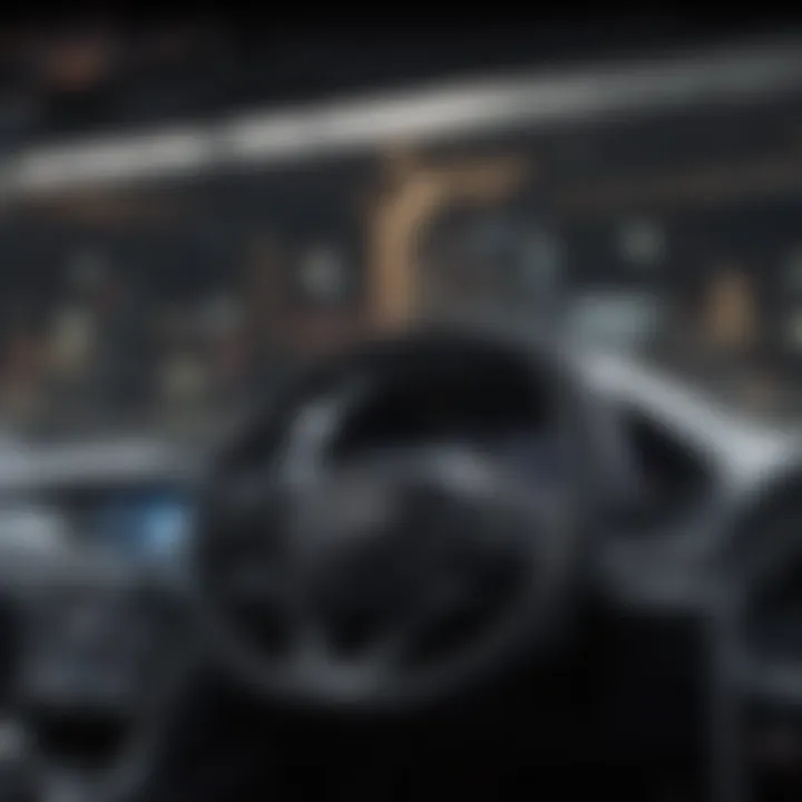 Advanced technology dashboard of the Acura CLX.