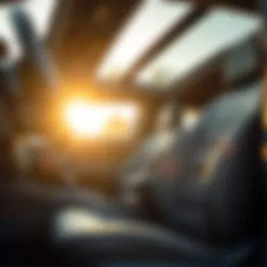 Clean and well-maintained car interior with fresh carpets