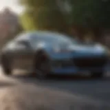 Sleek exterior design of the BRZ