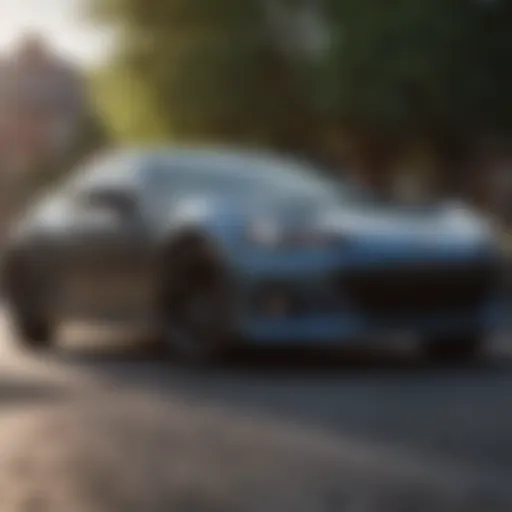 Sleek exterior design of the BRZ