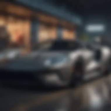 Financing Options for Ford GT Ownership An elegant finance agreement document next to a Ford GT