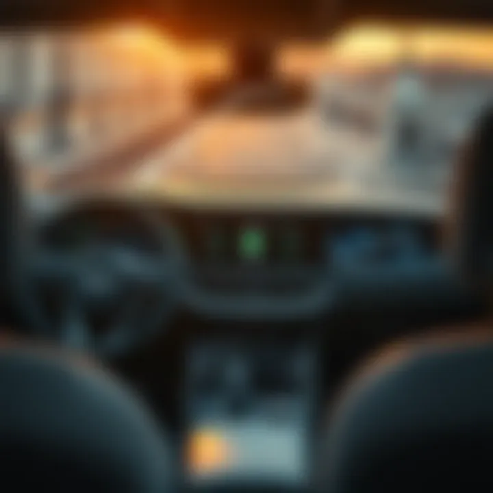 Dashboard view highlighting advanced technological features