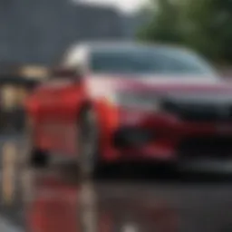 The sleek exterior design of the Honda Accord showcasing its modern aesthetics