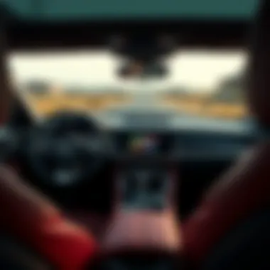 Luxurious dashboard design of the Jaguar F-Pace