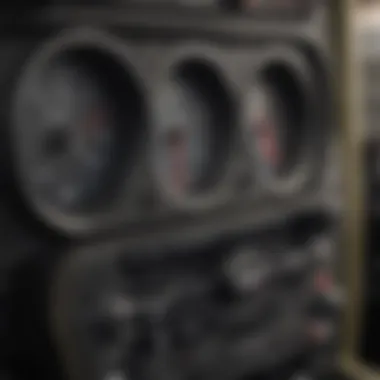 Close-up of Jeep Gladiator Diesel's dashboard and controls