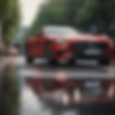 Enhanced Vehicle Safety Features Safety features demonstration in a new model