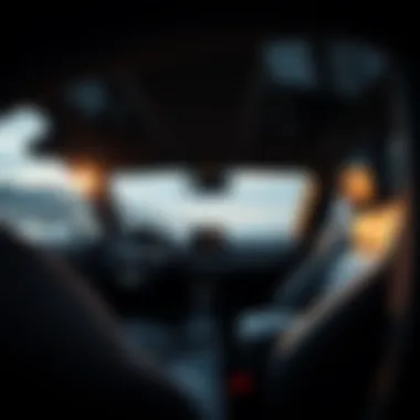 Interior features showcasing technology and comfort