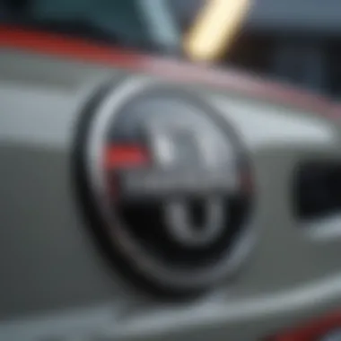 Close-up of the unique badging on the Mini Cooper John Cooper Edition.