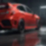 Exterior design showcasing the sleek lines of the Honda Type R