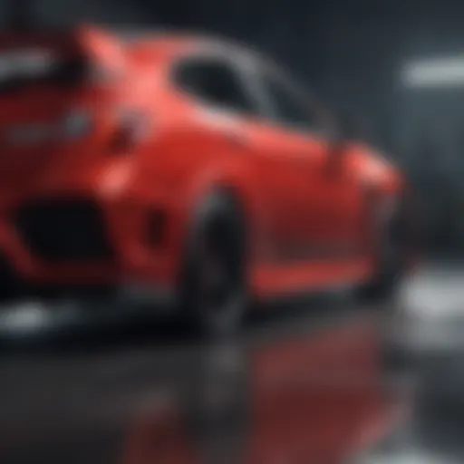 Exterior design showcasing the sleek lines of the Honda Type R