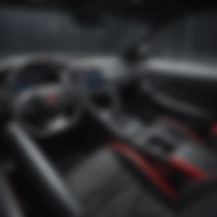 Interior cockpit highlighting advanced technology features