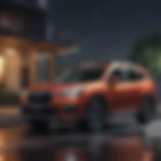 Sleek exterior design of the new Subaru Forester