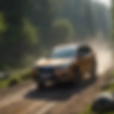 Performance on Challenging Terrain Subaru Forester navigating rugged terrains