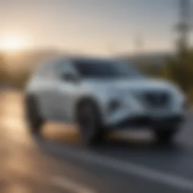 Nissan EV SUV on the road demonstrating performance capabilities